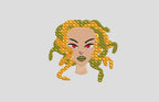 Medusa Stickmaschinendatei | Mystisches Schlangen-Design für Kleidung & Accessoires | Embroidery File, DST, EXP, hus, jef, pes, vip - Stricta